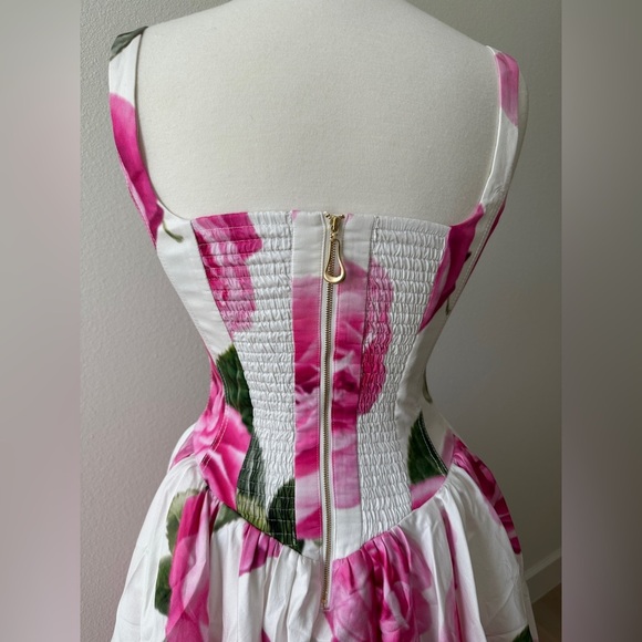 Aje Alani Gown Soft Rose Light Floral US 4 - Picture 14 of 16